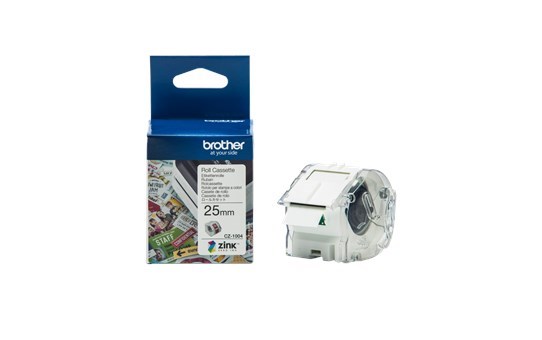 Brother CZ-1004 Full Colour Continuous Label Roll, 25MM Wide To Suit VC-500W