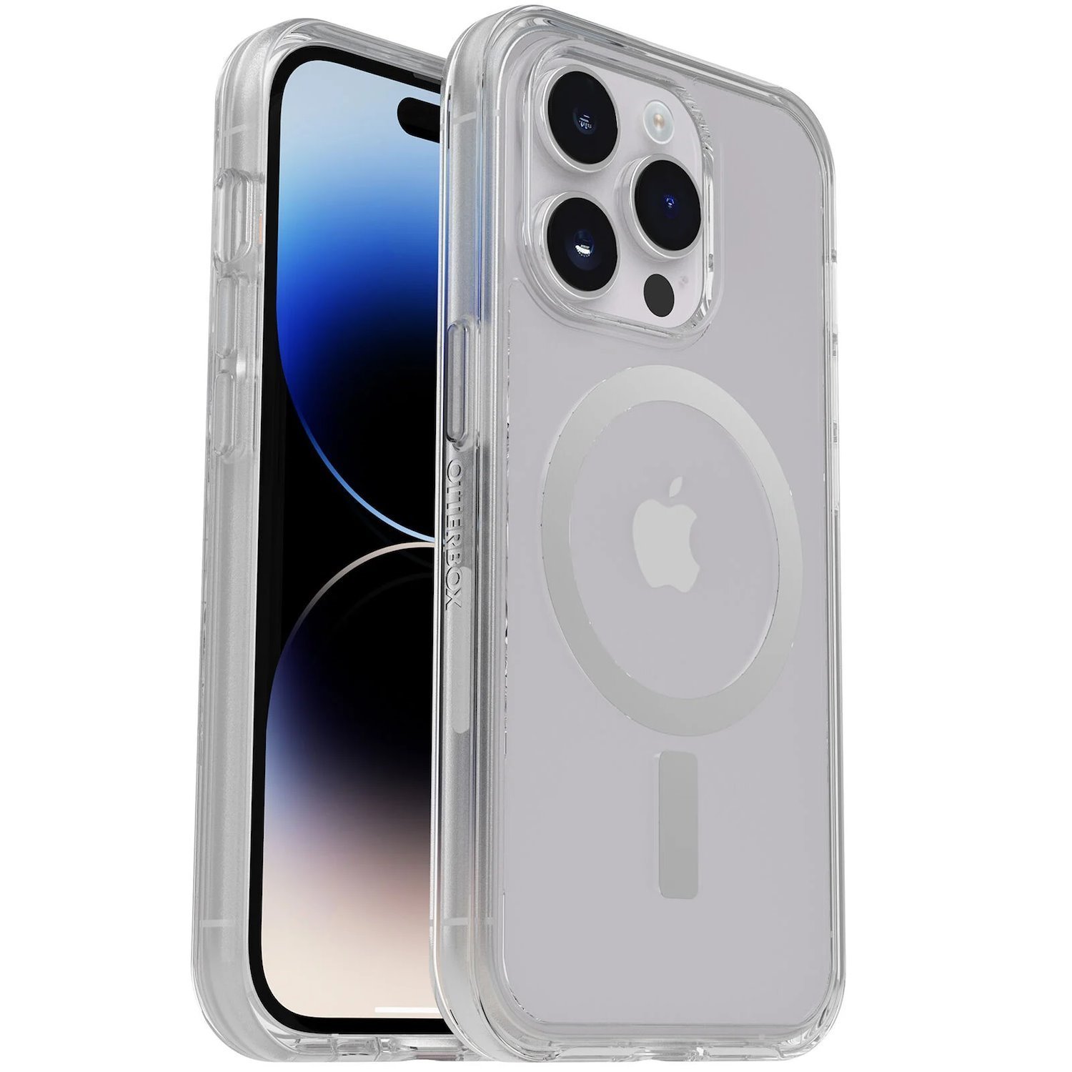 OtterBox Symmetry+ Clear MagSafe Apple iPhone 14 Pro Case Clear - (77-89225), Antimicrobial, Drop+ 3X Military Standard, Raised Edges,Ultra-Sleek