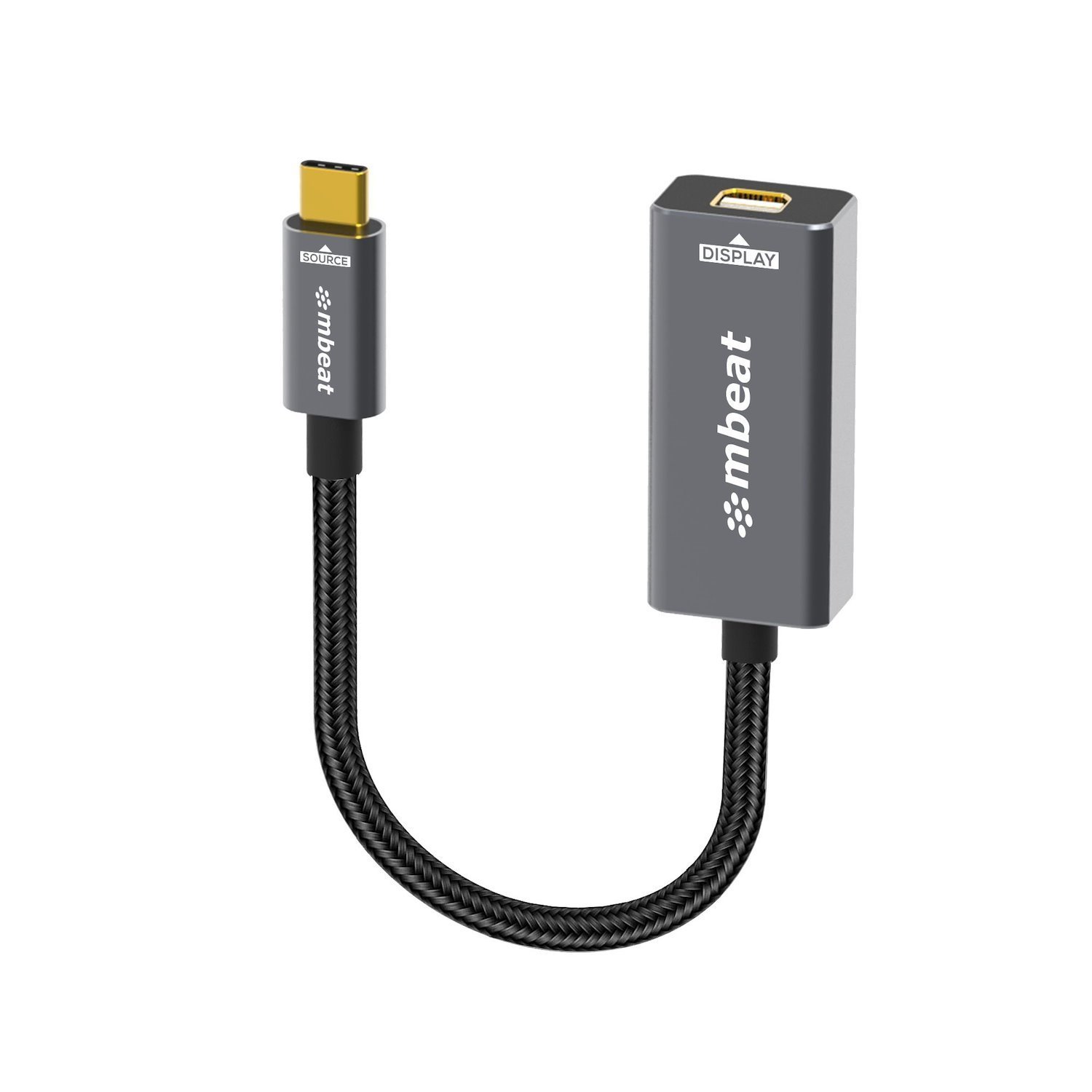 Mbeat Tough Link Usb-C To Mini DisplayPort Adapter Host Interface: Usb-C 3.2 Gen 2 Up To 4K@60Hz (3840×2160)