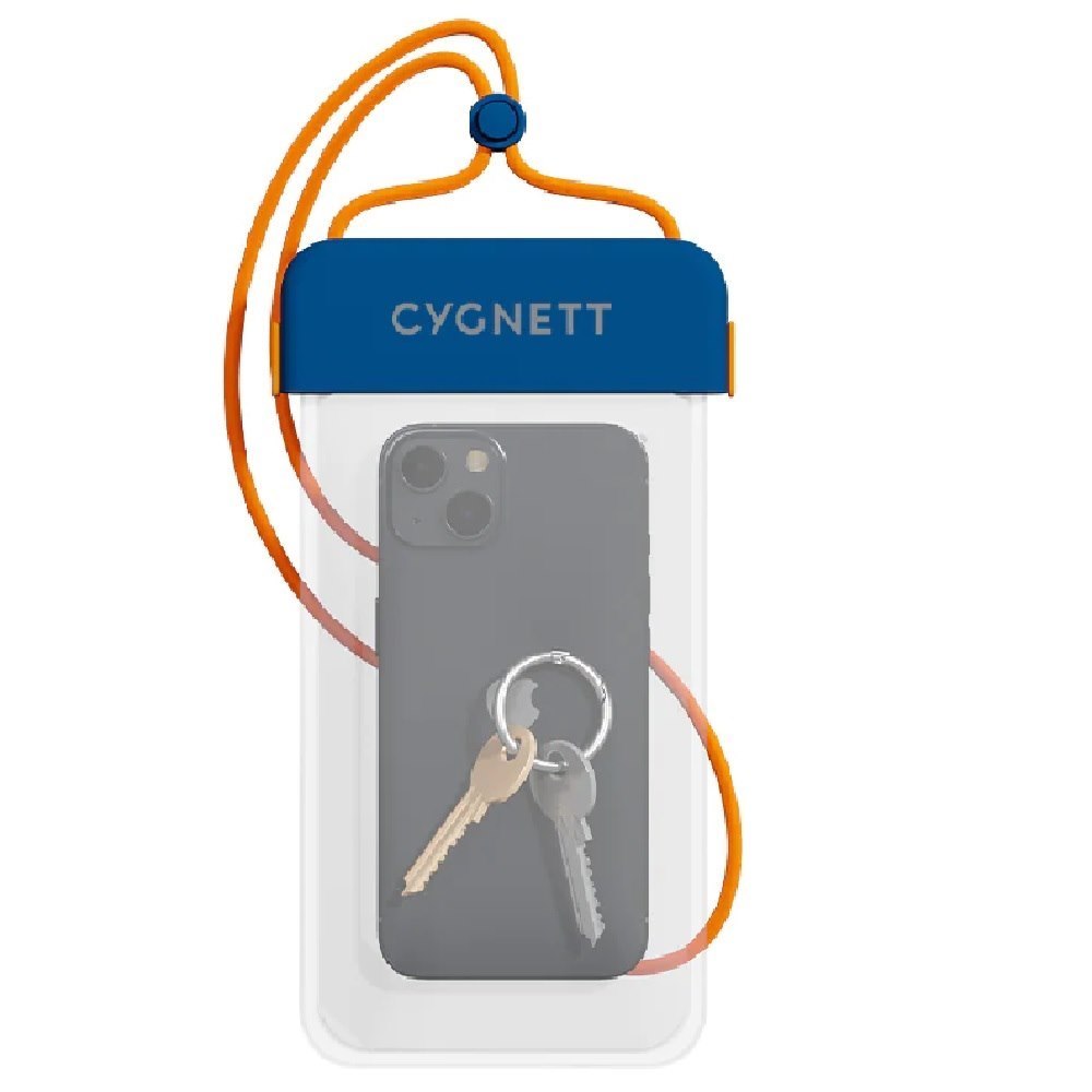 Cygnett AquaGuard Universal Waterproof Phone Pouch - (CY4360CYWPP), Protection Against Water, Dust And Sand, Fits Phones Up To 7', Adjustable Lanyard