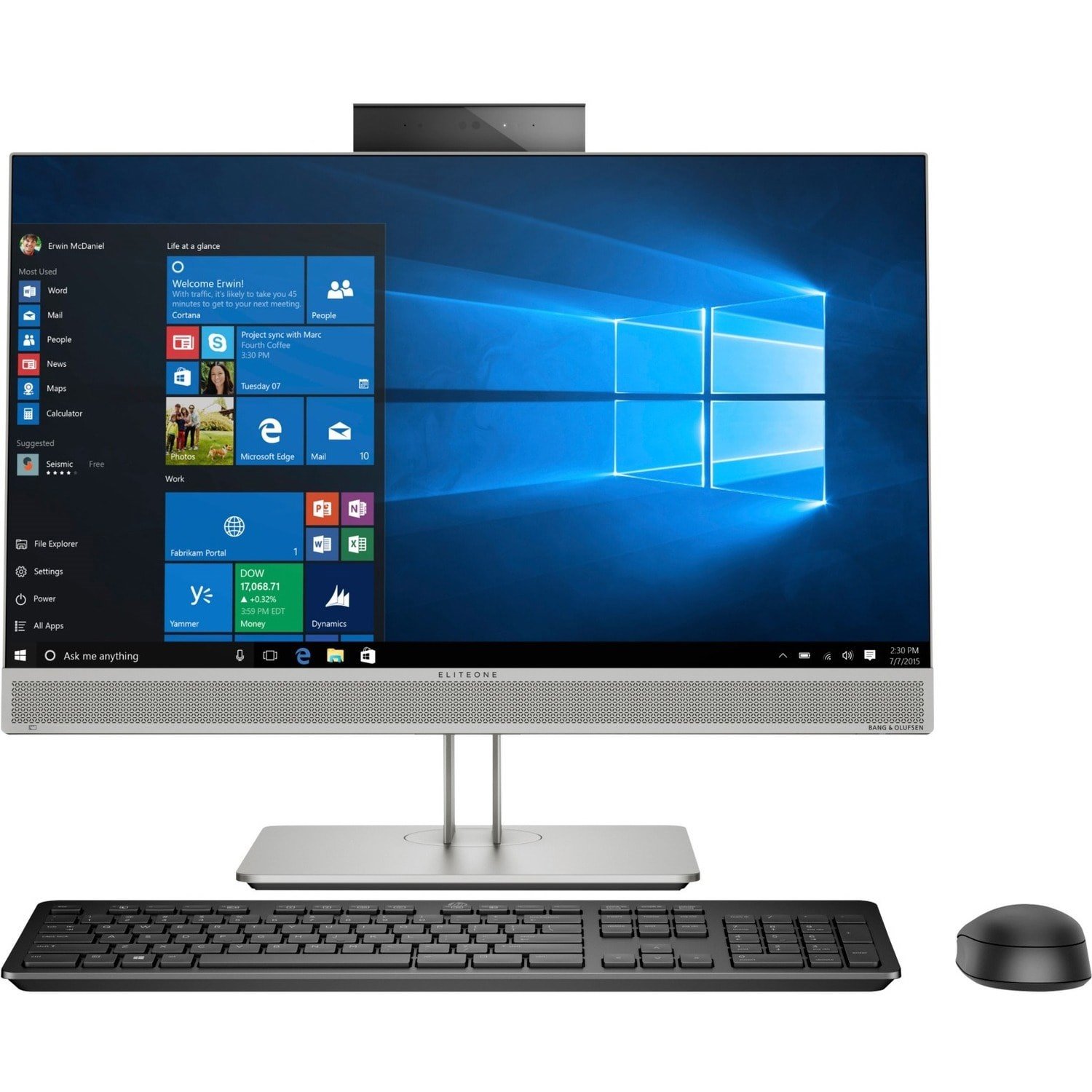 HP EliteOne 800 G3 All-in-One Computer - Intel Core i5 6th Gen i5-6500 3 GHz - 12 GB RAM DDR4 SDRAM - 512 GB SSD - 60.5 cm (23.8") 1920 x 1080 - Desktop (REFURBISHED)