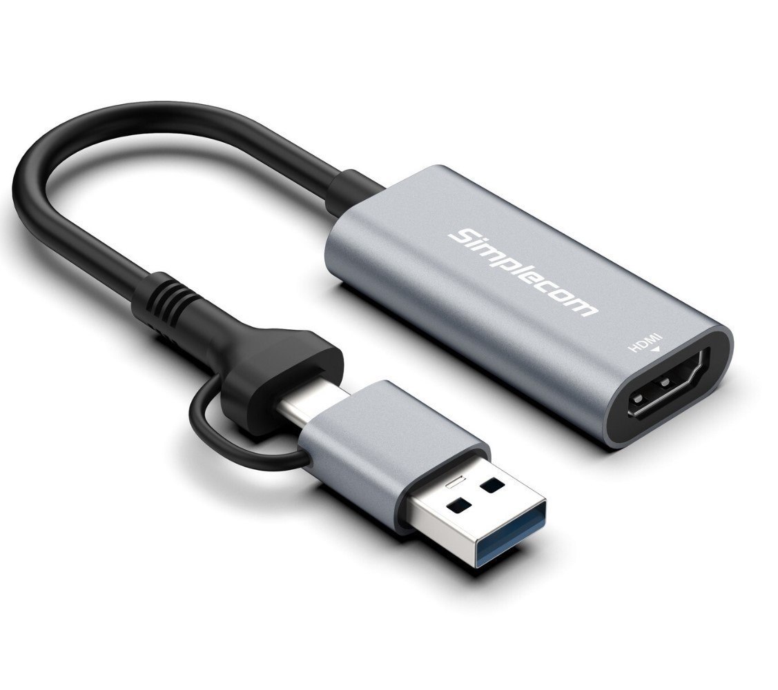 Simplecom Da306c Usb 3.0 And Usb-C To Hdmi Video Card Adapter Full HD 1080P