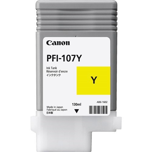 Canon PFI-107Y Original Ink Cartridge - Yellow