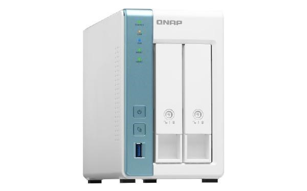 Qnap TS-231P3-1G Nas, 2Bay (No Disk), Al-314 Quad Core, 2GB, 2.5GbE, GbE,USB(3), TWR, 2YR