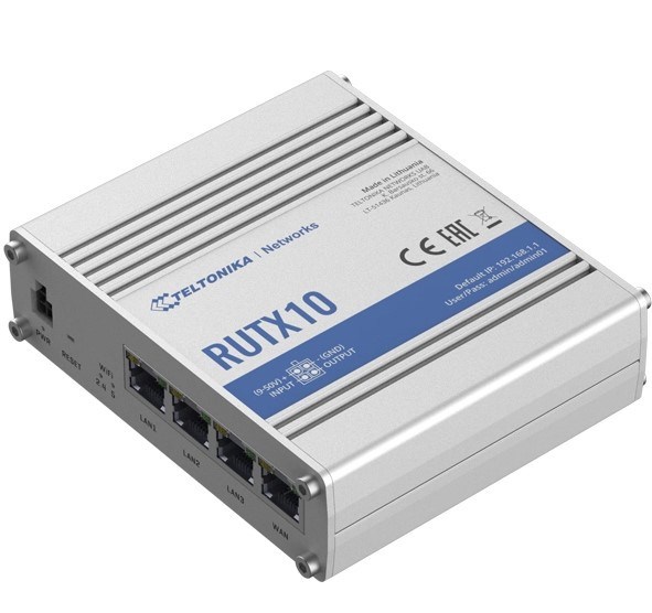 Teltonika | Rutx10 | Industrial Poe+ 120W 4 Port Gigabit Router (Psu Not Included)