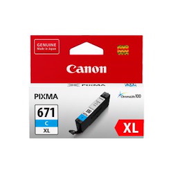 Canon CLI-671XLC Original Inkjet Ink Cartridge - Cyan Pack