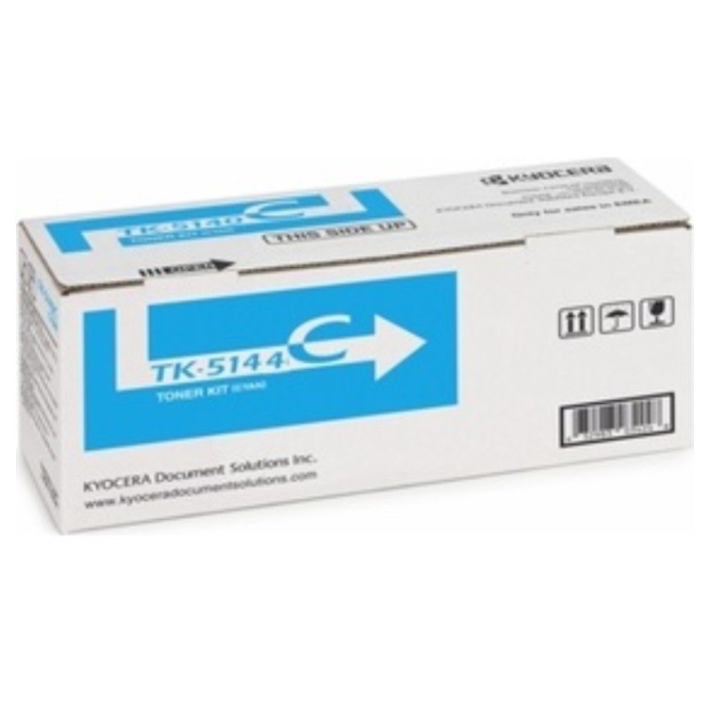 Kyocera TK-5144C Cyan Toner Kit (5,000 Yield @ Iso)