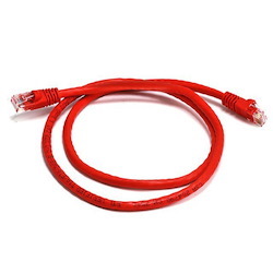 8Ware 8WR Cab Nw-Cat6a-0.25M-Red