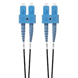 4Cabling 10M SC-SC Os1 / Os2 Singlemode Fibre Optic Cable: Black
