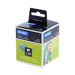 Dymo (SD99017/S0722460) Suspension File, Paper/White 12MM X 50MM, 1 Roll/Box, 220 Labels/Roll
