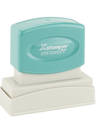 Eco-Green Xstamper N12 Stamp 1" x 2"