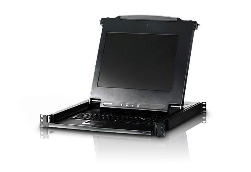 Aten 17' LCD KVM Slide Console RackMountable, Keyboard