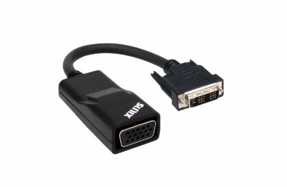 Sunix Dvi-D To Vga Adapter; Compliant With Vesa Vsis Version 1, Rev.2; Output Resolutions Up To 1920X1200; HDTV Resolutions Up To 1080P